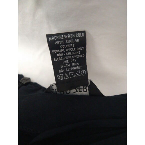 Zero Zero Size Small Black A-line Skirt Sequins Beads Embroidery - Picture 6 of 8